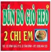 SANG NHƯỢNG QUÁN BÚN BÒ GIÒ HEO 2 CHỊ EM Ở QUẬN TÂN BÌNH – HỒ CHÍ MINH