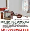 Bán nhà hẻm Trần Quang Diệu, Phường 14, Quận 3, TP. HCM