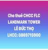 Cho thuê căn hộ chung cư full nội thất tại FLC LÊ ĐỨC THỌ, NAM TỪ LIÊM, HN.